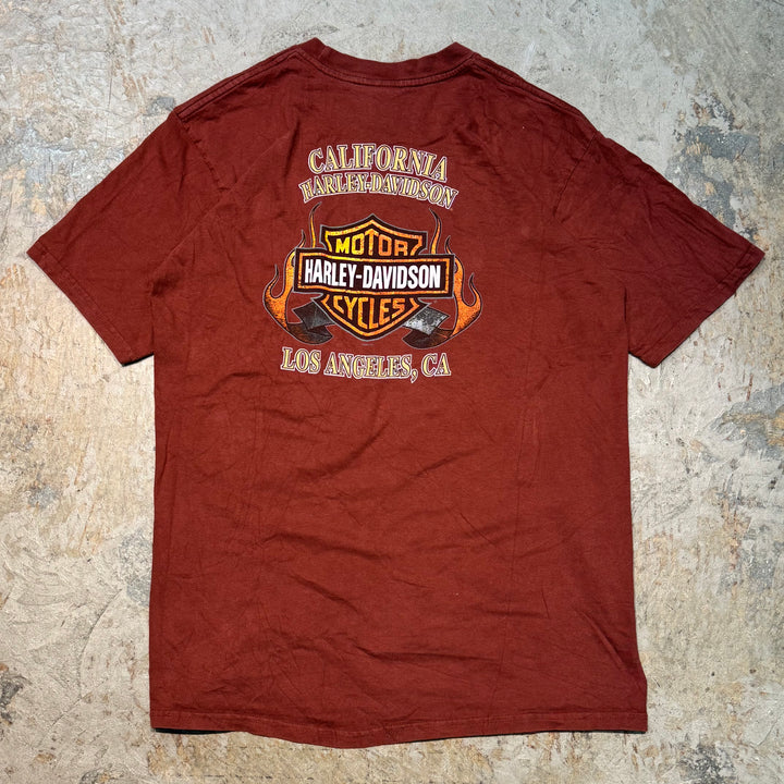 Used clothing Made in USA Harley-Davidson/Harley-Davidson/Printed T-shirt/Size L