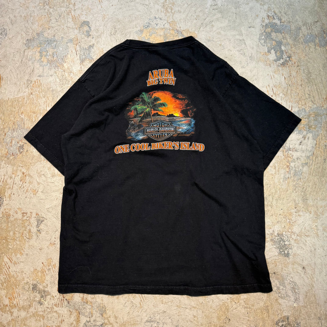 Used clothing Made in USA Harley-Davidson/Harley-Davidson/Printed T-shirt/Size 2XL