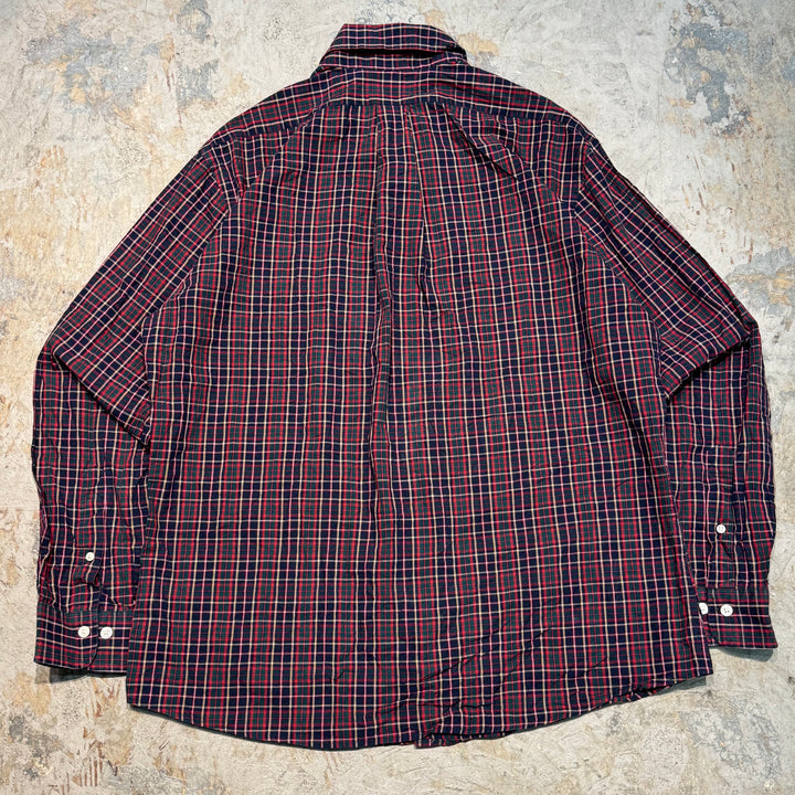 古着 BROOKS BROTHERS/ ブルックス ブラザーズ/ ボタンダウン長袖シャツ/ チェック柄/ サイズL