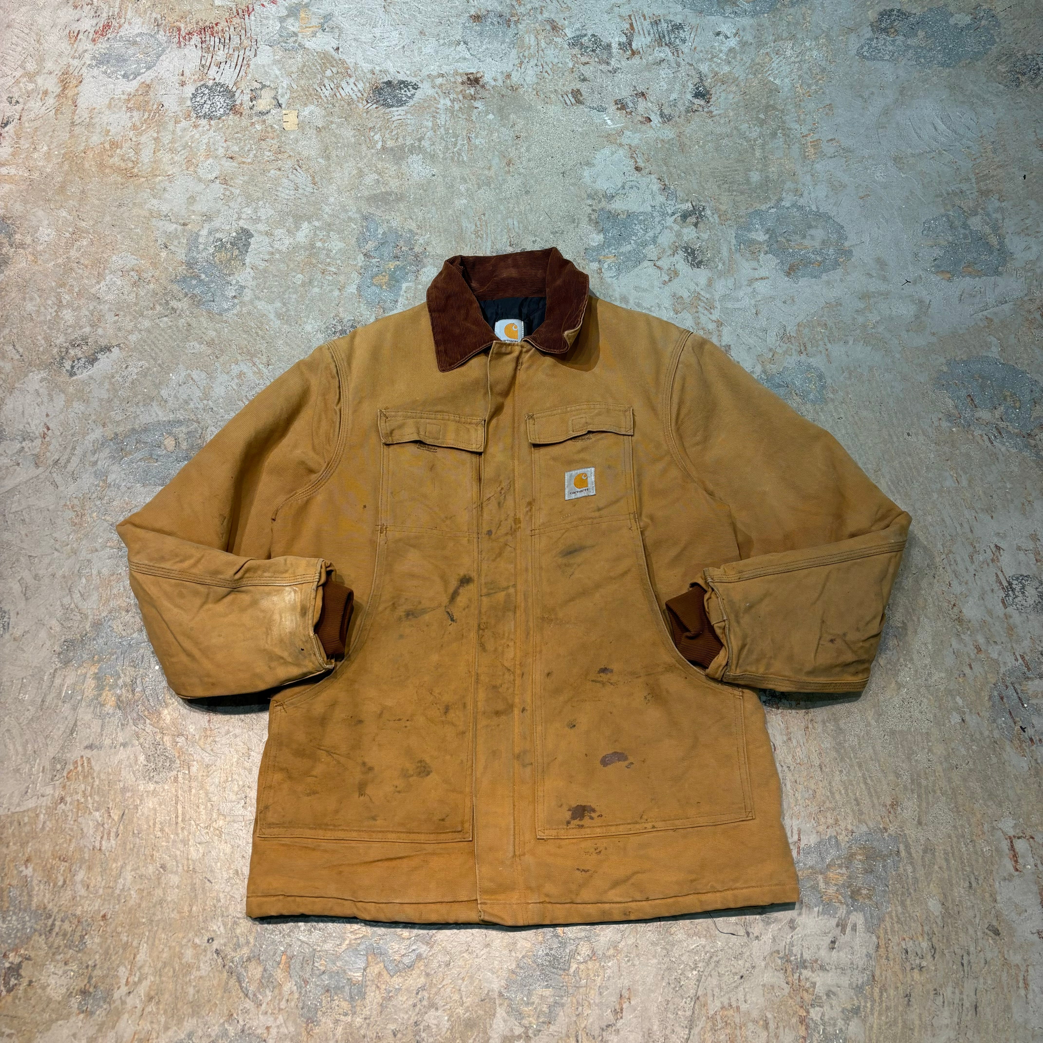 古着 carhartt/ カーハート/ トラディショナルコート/ ダック地/ 裏地キルティング/ サイズL – 古着屋 MUJIN