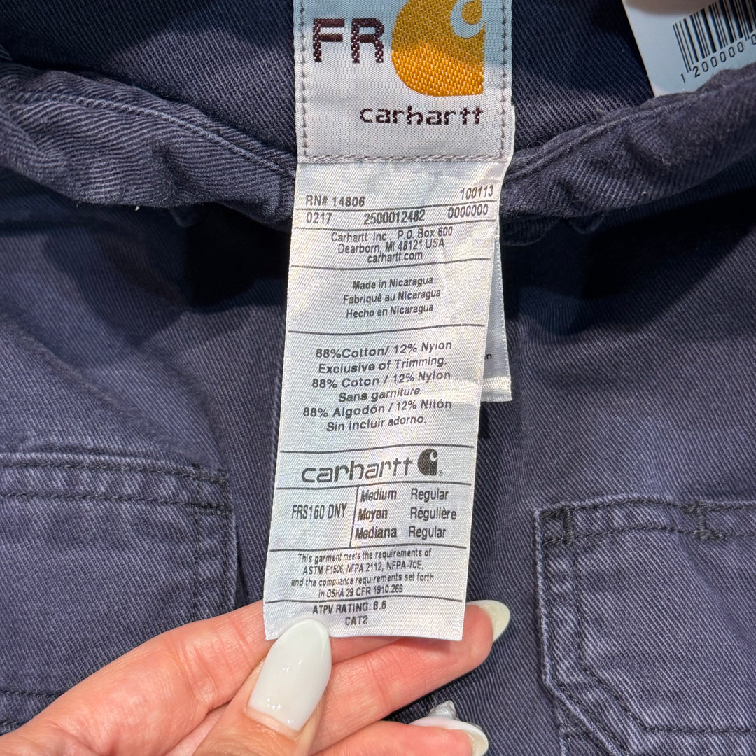 旧衣服carhartt/汽车心/扣件长袖衬衫/纯色/尺寸M