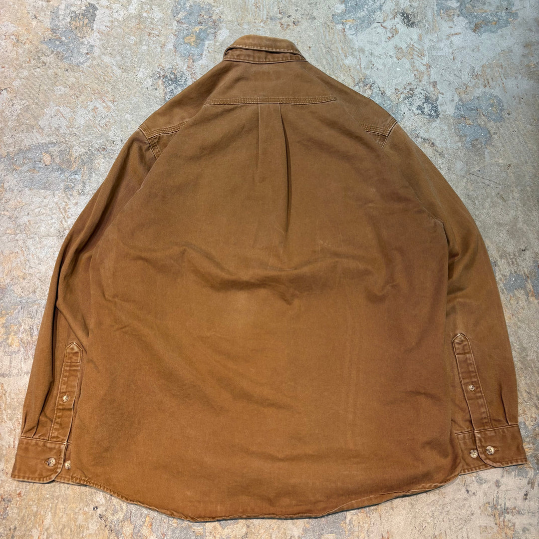 Used clothing carhartt/Carhartt/Button-down long sleeve shirt/Plain/Size L