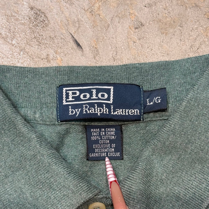 古着 polo by ralph lauren/ ポロ バイ ラルフローレン/ 半袖ポロシャツ/ サイズL