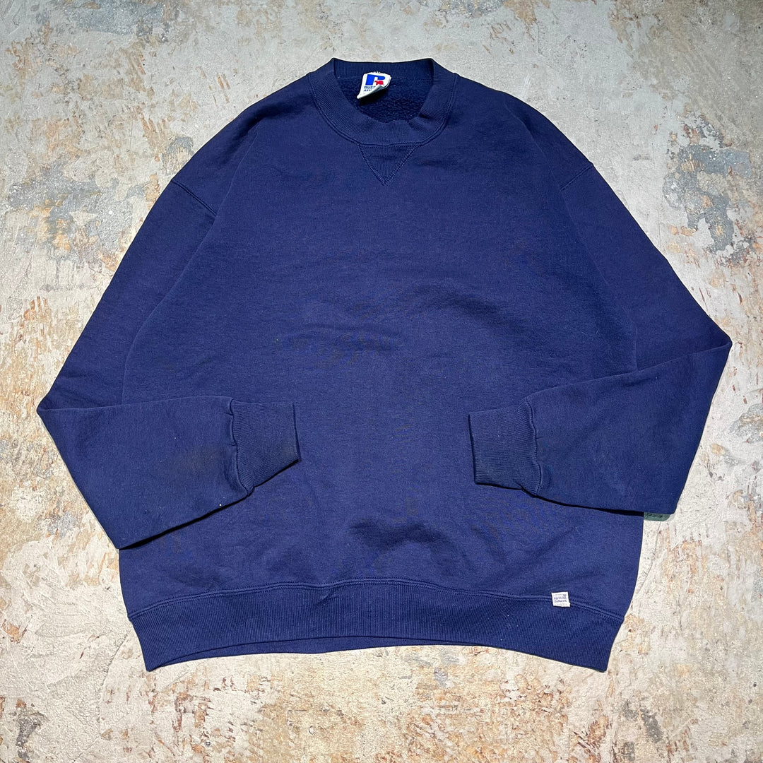 #3553 古着/Russell/ラッセル/Crewneck sweat/クルーネックスウェット/ブランクスウェット/無地/サイズXL