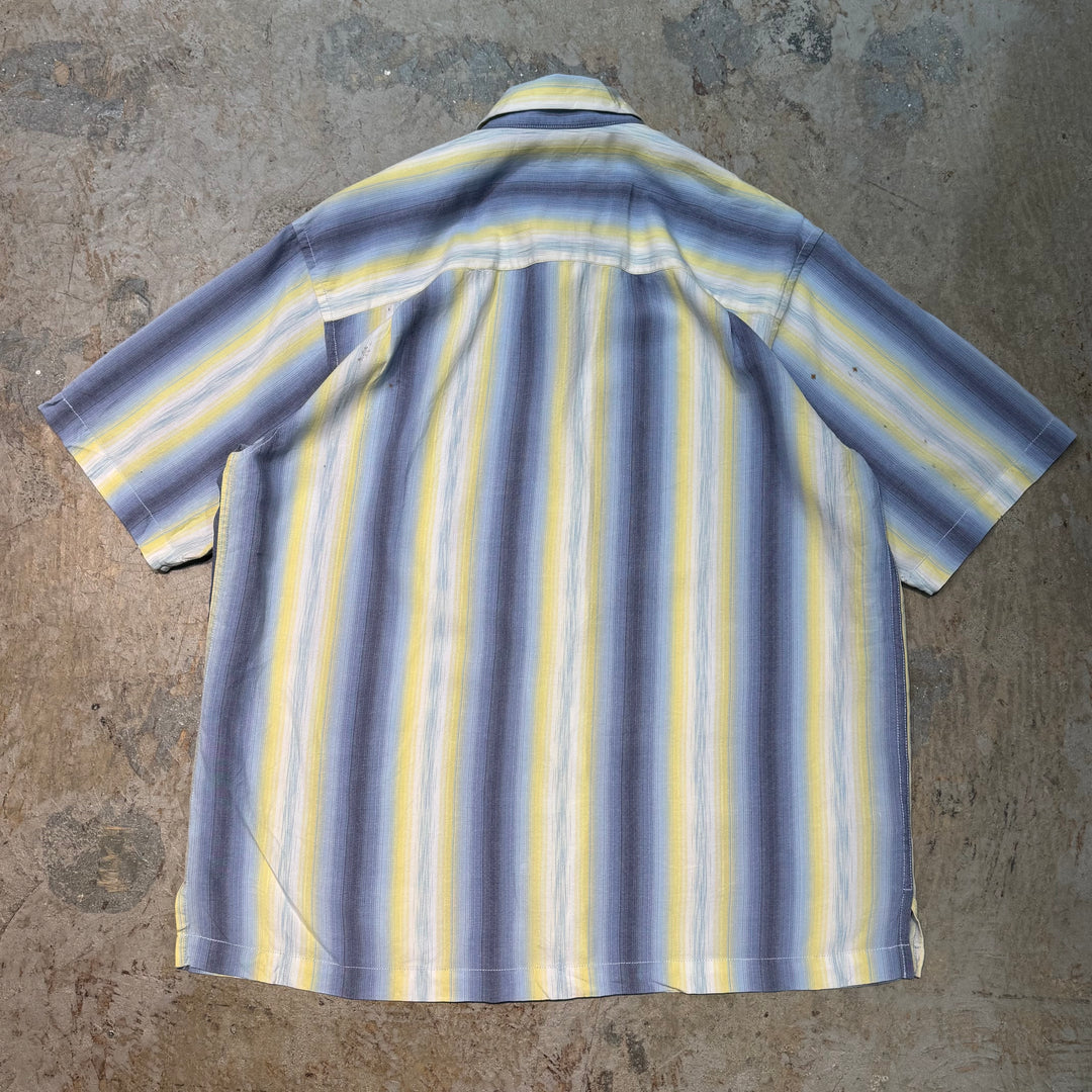 古着 TOMMY BAHAMA/ トミー バハマ/ 半袖シャツ/ ストライプ柄/ サイズL
