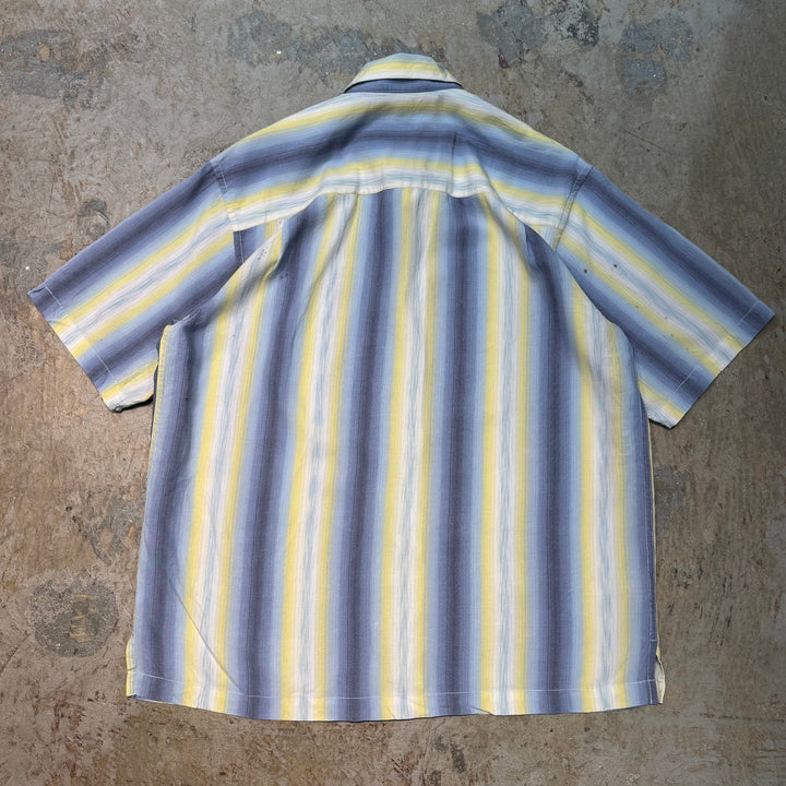 古着 TOMMY BAHAMA/ トミー バハマ/ 半袖シャツ/ ストライプ柄/ サイズL