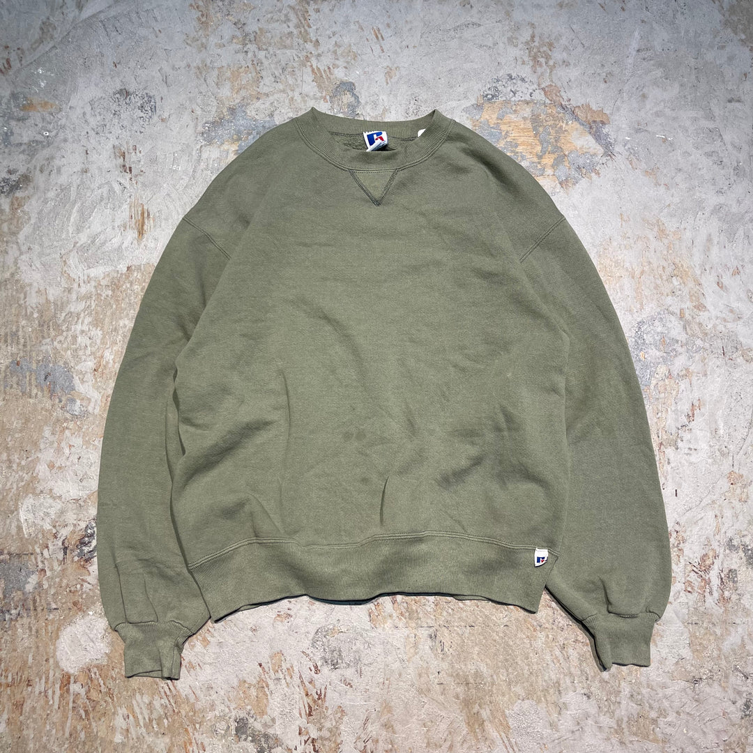 #3521 古着/Russell/ラッセル/Crewneck sweat/クルーネックスウェット/ブランクスウェット/無地/MADE IN U.S.A/サイズL