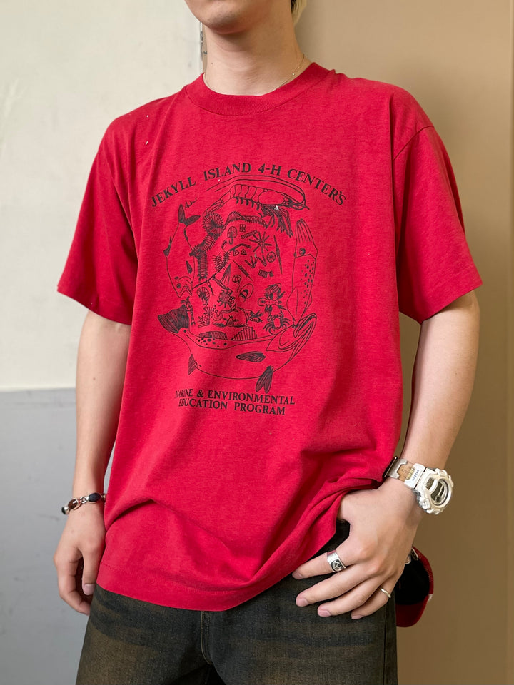 #581 90's Vintage/ヴィンテージ SCREEN STARS／スクリーンスターズ シングルステッチ Tee/Tシャツ MADE IN USA サイズXL