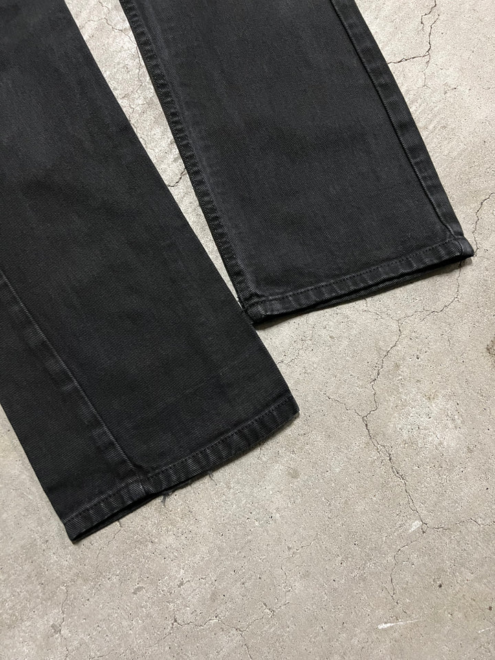 #MA22 98's 古着 Levi's/リーバイス/Black Denim Pants/ブラックデニムパンツ/Overdye/オーバーダイ/501/MADE IN USA/実寸サイズ30×32