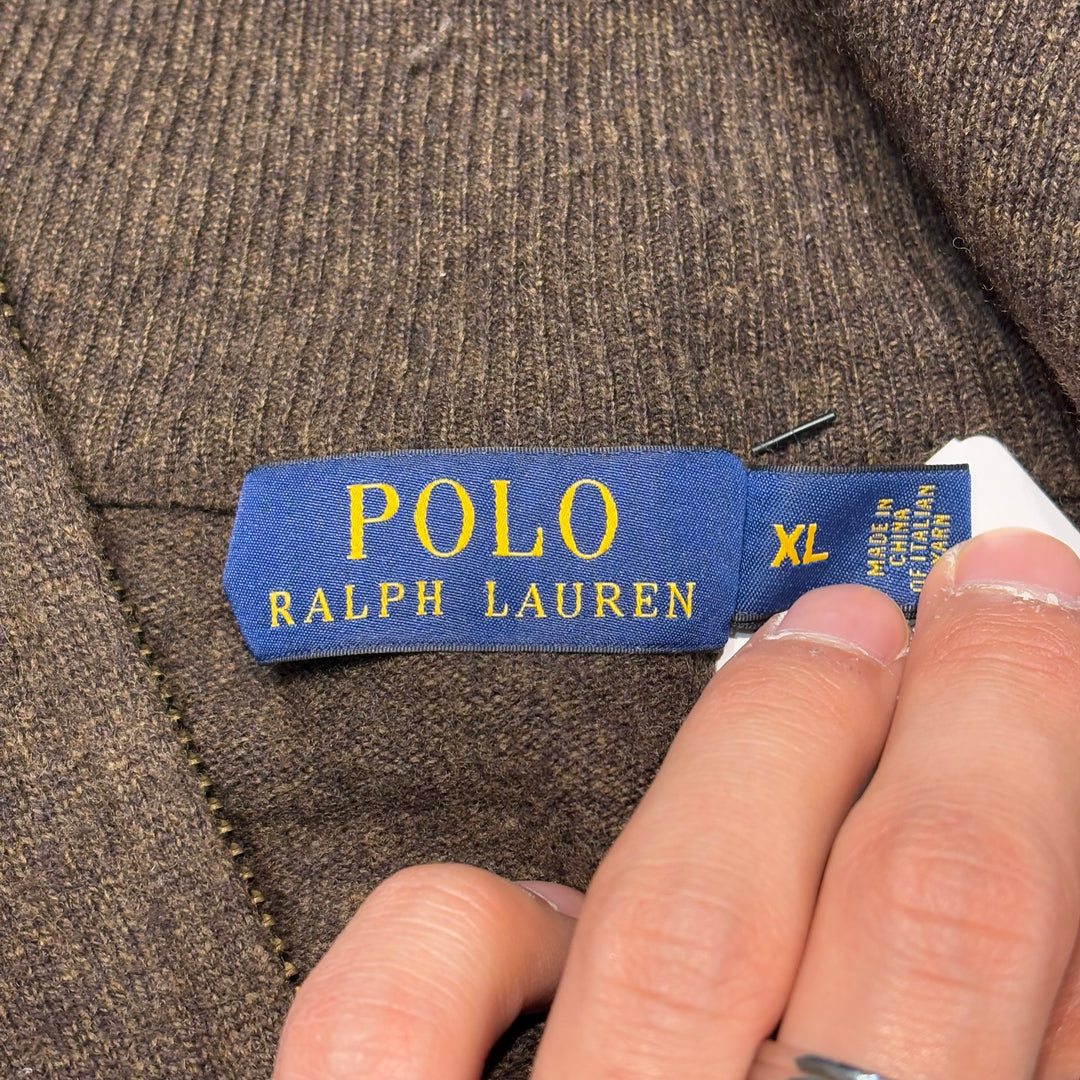 古着 POLO by Ralph Lauren/ ポロラルフローレン/ ハーフジップニットセーター/ サイズXL