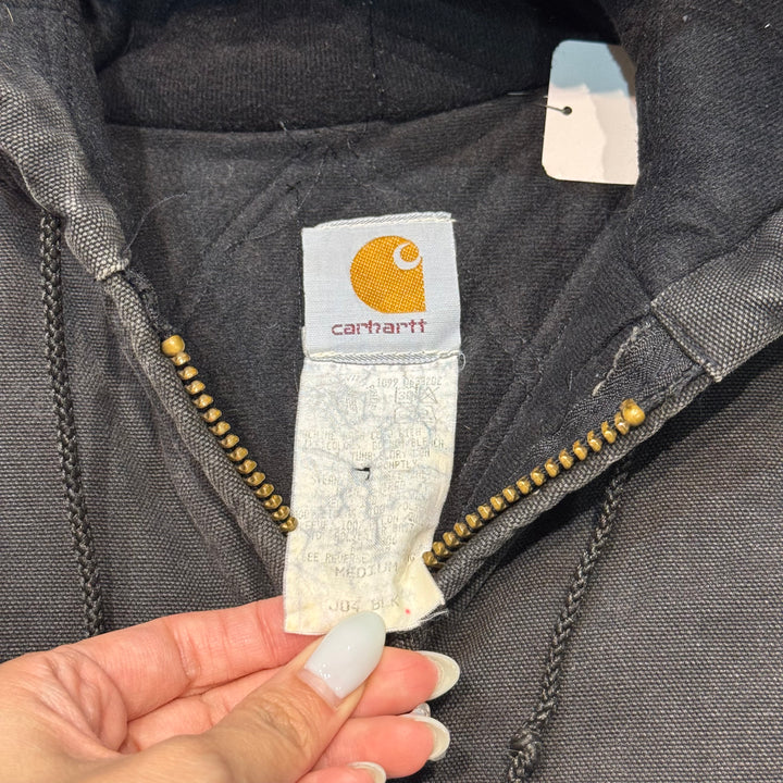 미국 80 년대에서 만든 중고 의류 ~ Carhartt/ Carhartt/ Active Jacket/ Duck Fabric/ Quilted Lining/ Size M