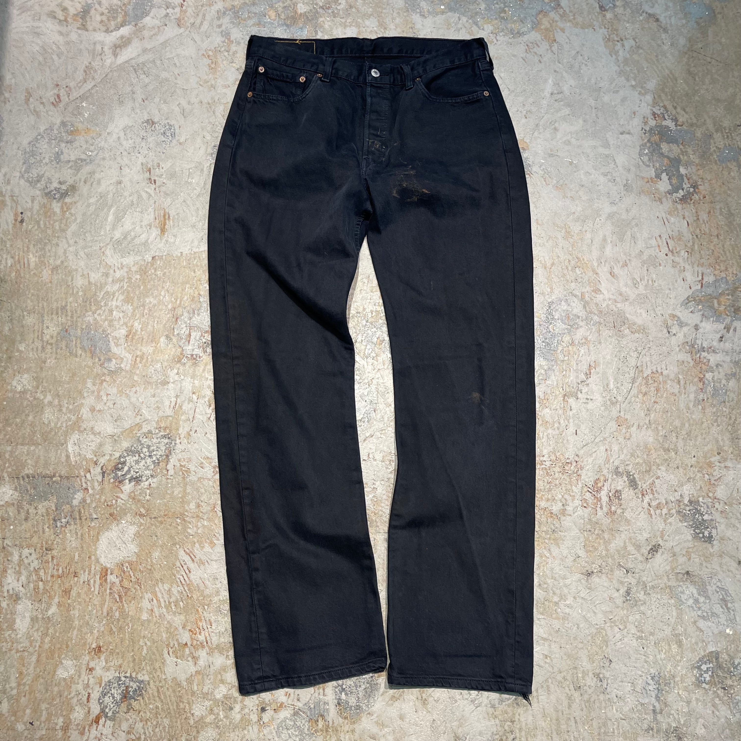 4770 古着 LEVI'S/リーバイス/501/Black denim pants/ブラックデニム 