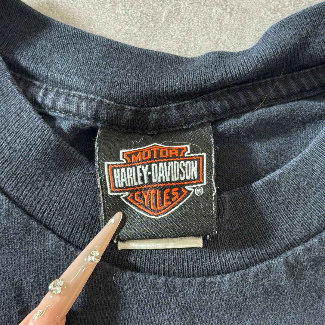 古着 USA製 Harley-Davidson ハーレーダビッドソン プリントTシャツ サイズL