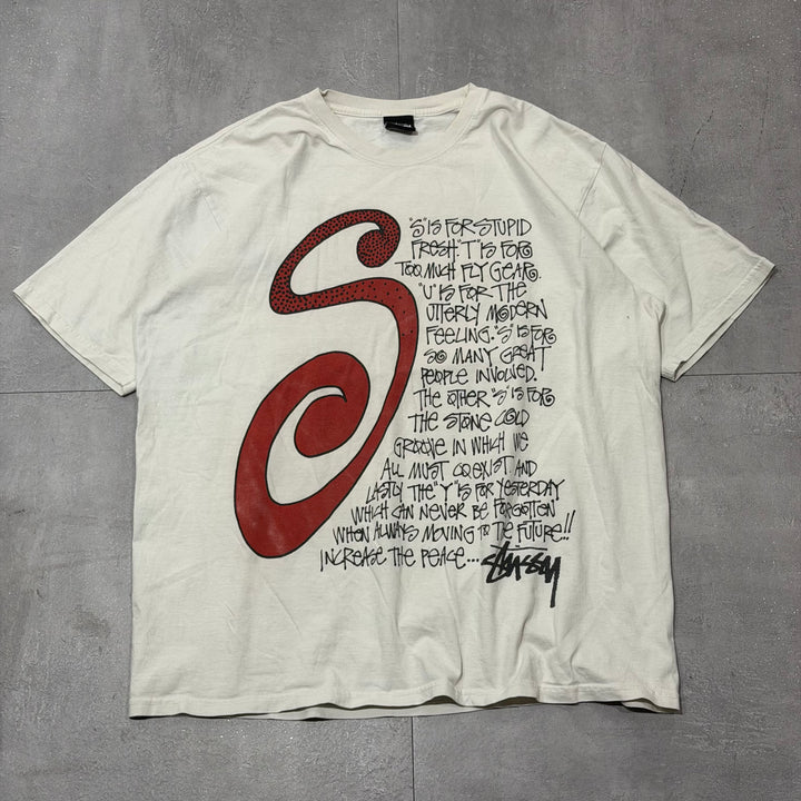 古着 STUSSY/ ステューシー/ プリントTシャツ/ サイズL
