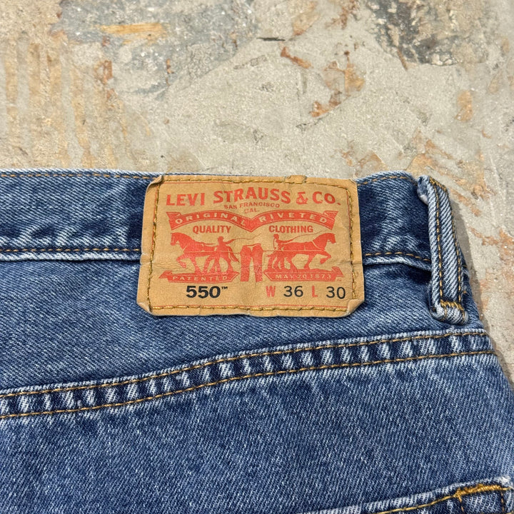 二手衣服Levi's/ Levi的/牛仔褲/ 550/實際尺寸34 x 29
