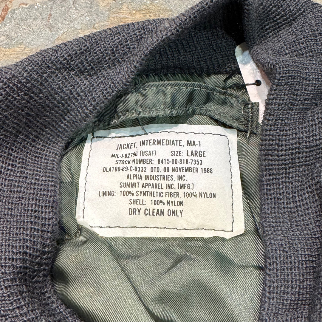 古着 U.S.AIR FORCE /米空軍/MIL-J-8279G/フライトジャケット /MA-1/サイズL