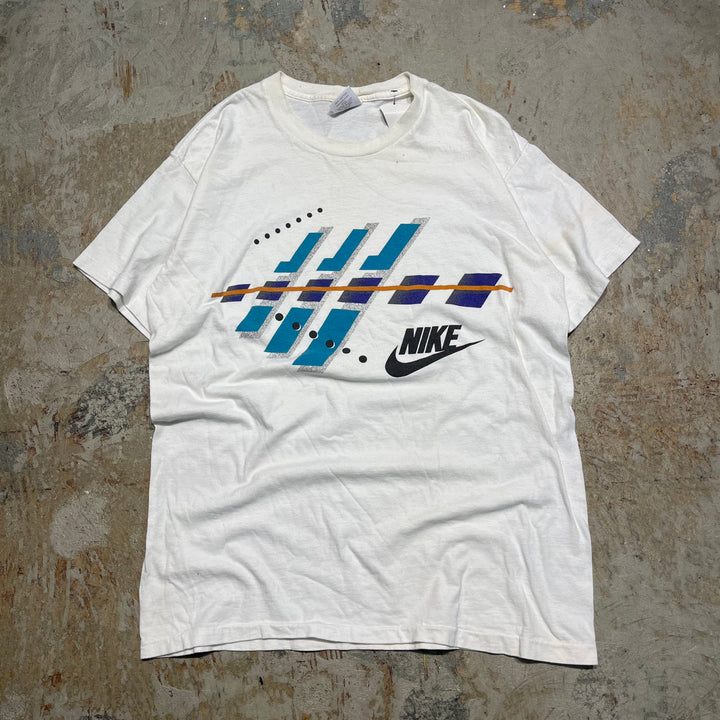 古着 90's USA製 NIKE/ナイキ / 銀タグ / ヴィンテージ シングルステッチ プリントTシャツ/サイズM