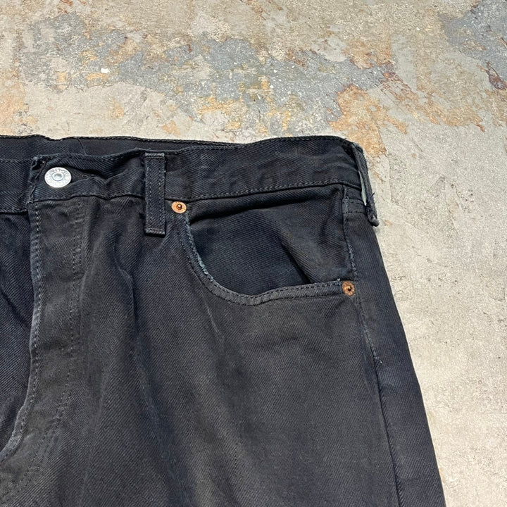 #4430 古着 Levi's/リーバイス/Black Denim Pants/ブラックデニムパンツ/501/サイズ36×32