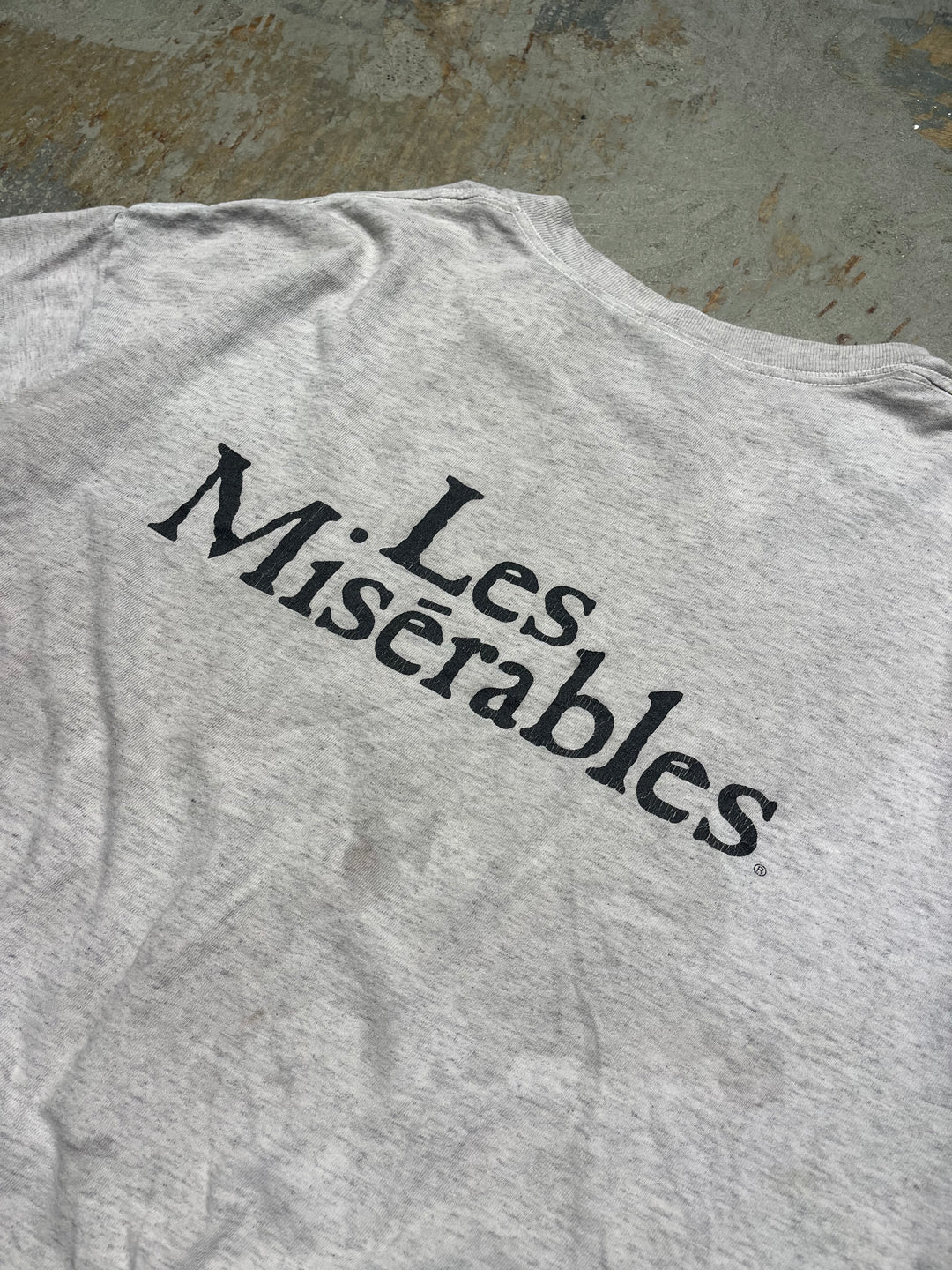 #MA109 古着 USA製 86s Les Miserables/レミゼラブル/ヴィンテージ シングルステッチ Tシャツ/サイズXL