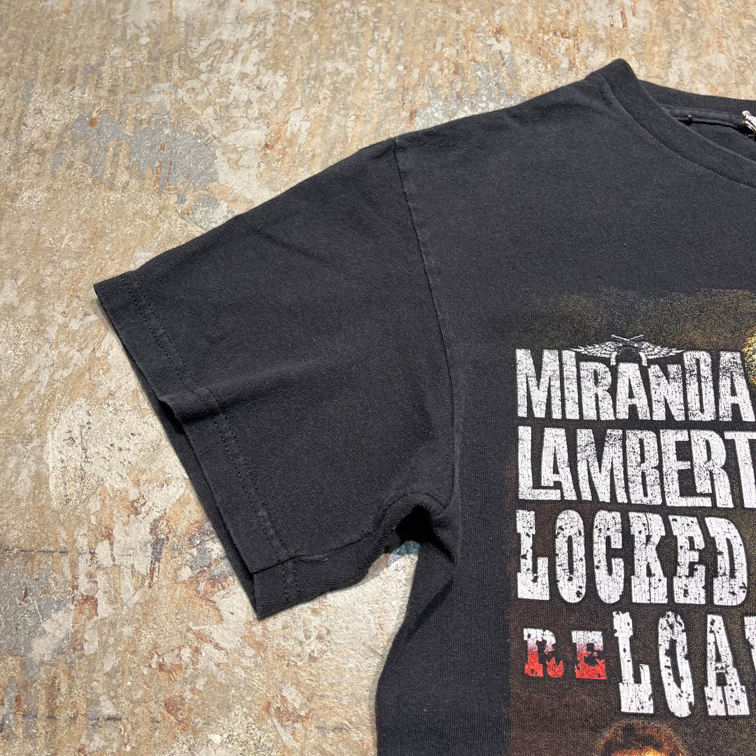 #4671 古着 Vintage/short sleeve print t-shirt Tee/半袖プリントTシャツ/MIRANDA LAMBERT  & DIERKS BENTLEY & RELOADED TOUR 2013 /サイズM