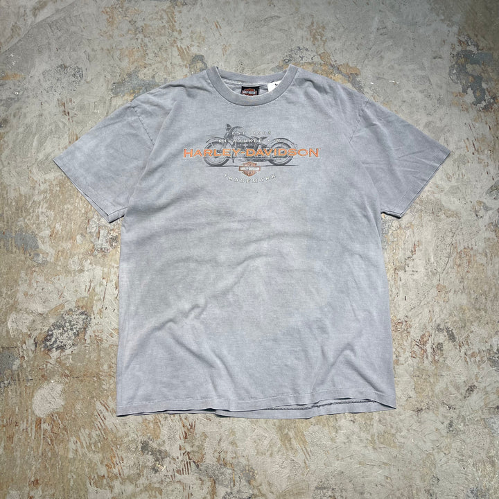 古着 USA製 Harley-Davidson/ハーレー ダビッドソン/シングルステッチ Tシャツ/サイズL