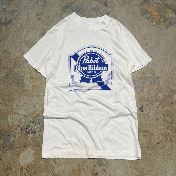 #4629 古着 90s Pabst Blue ribon パブストブルーリボンビール/ヴィンテージ シングルステッチ Tシャツ/サイズXL