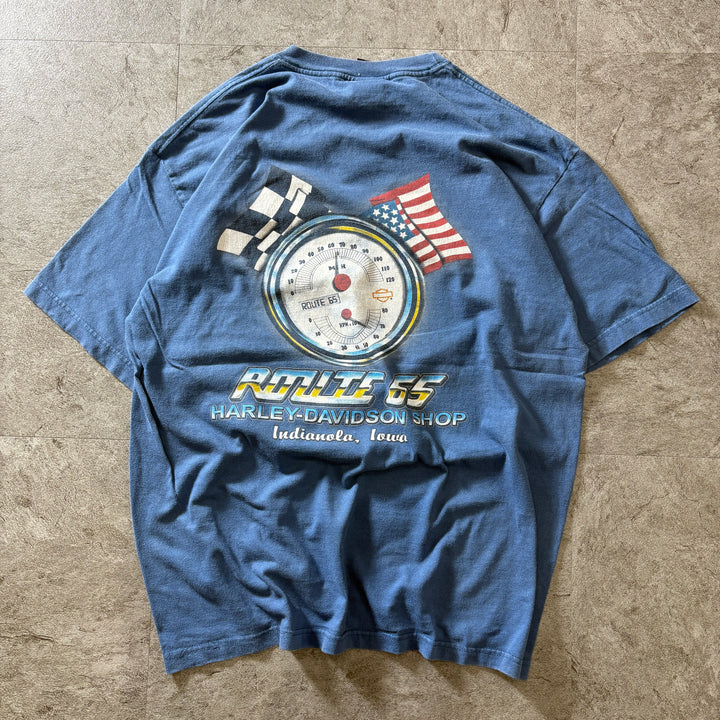 古着 USA製 Harley-Davidson ハーレーダビッドソン プリントTシャツ アメカジ サイズL