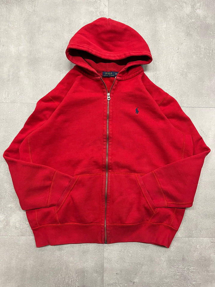 古着 POLO by Ralph Lauren/ ポロラルフローレン/ ジップアップパーカー/ サイズXXL