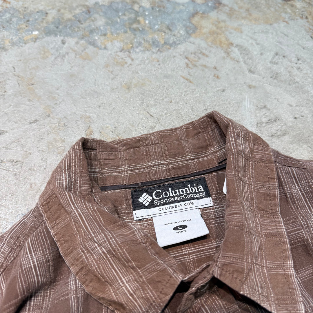 Used clothing Columbia/ Columbia/ Short sleeve shirt/ Checkered pattern/ Size L