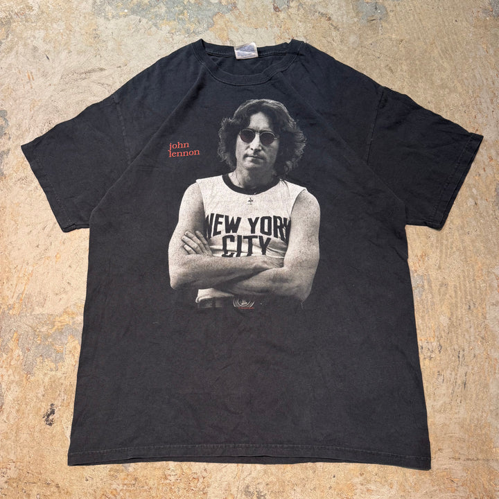古着 Hanes/ ヘインズ/ john lennon/ ジョン レノン/ アーティストTシャツ/ サイズL