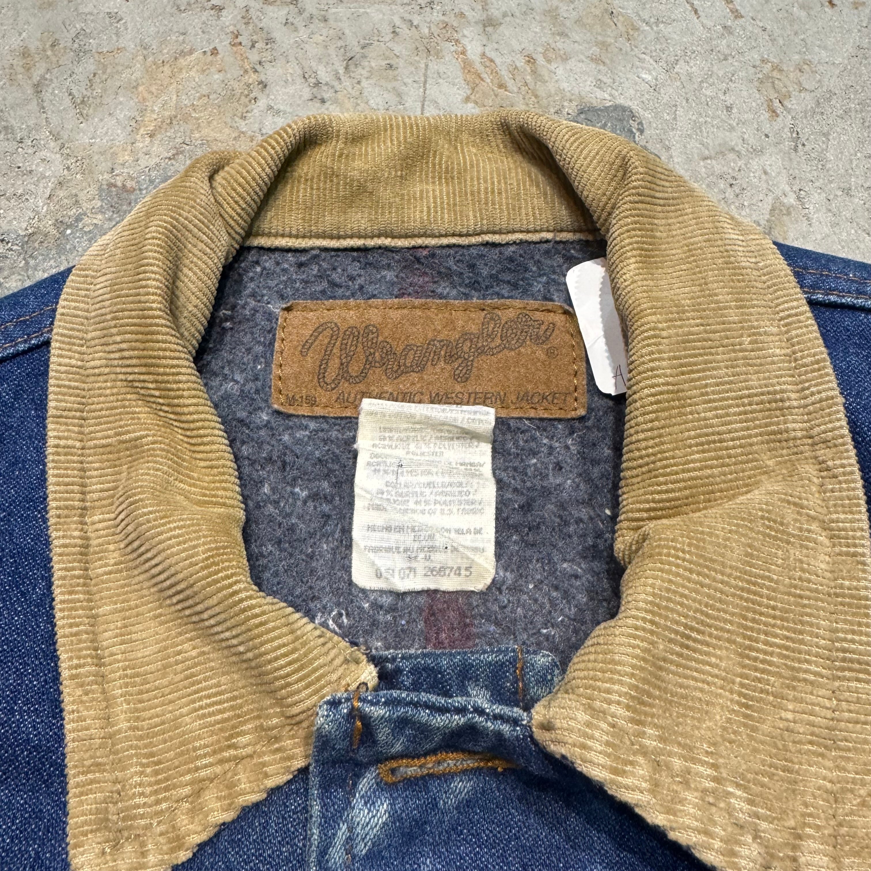 古着 Wrangler/ ラングラー/ デニムジャケット/ Gジャン/襟