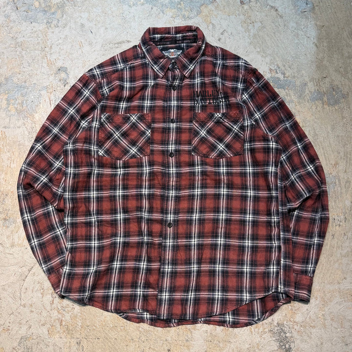 古着 Harley-Davidson/ ハーレーダビッドソン/ フランネルシャツ/ サイズXL