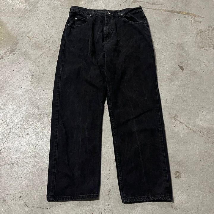 #4208 古着 Wrangler/ラングラー/Black Denim Pants/ブラックデニムパンツ/RELAXED FIT/サイズ36×30