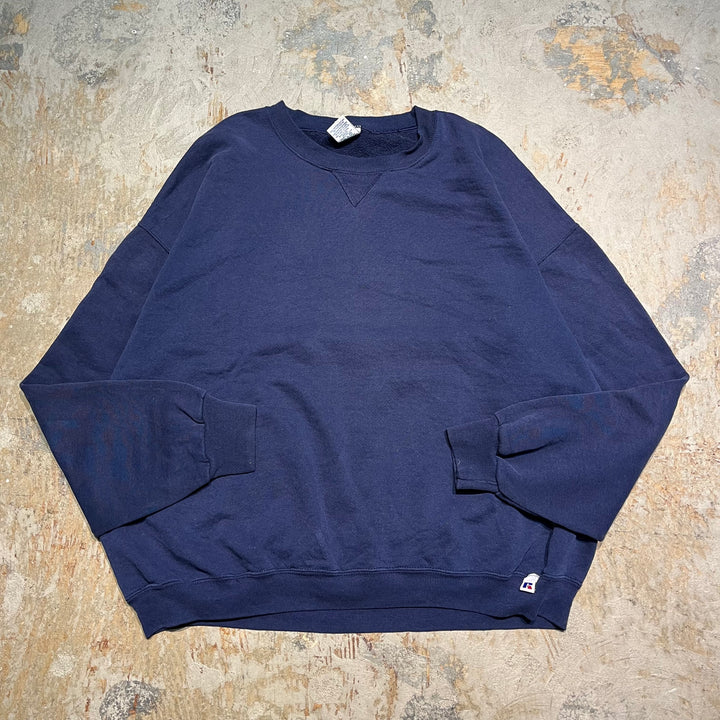 #3499 古着/Russell/ラッセル/Crewneck sweat/クルーネックスウェット/無地/サイズXXL