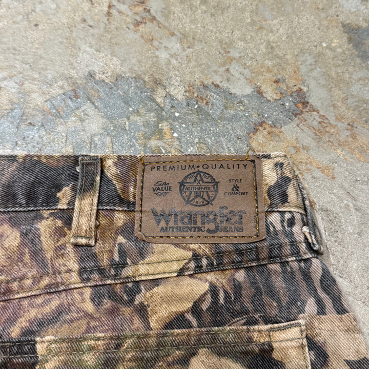 古着 Wrangler/ ラングラー/ リアルツリーダブルニーパンツ/ 実寸サイズ37×34