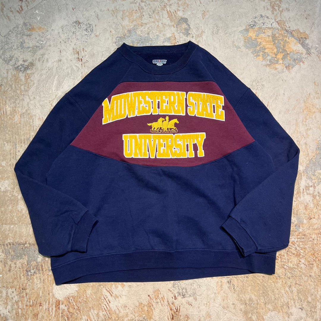 #1984 古着 JERZEES/Crewneck Sweatshirts/クルーネックスウェット/カレッジロゴ/サイズXL