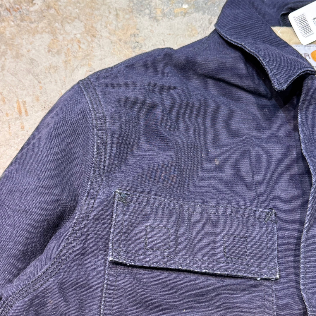 古着 Carhartt/ カーハート/ ランヤードジャケット/ ダック地/ 中綿/ 裏地キルティング/ サイズM