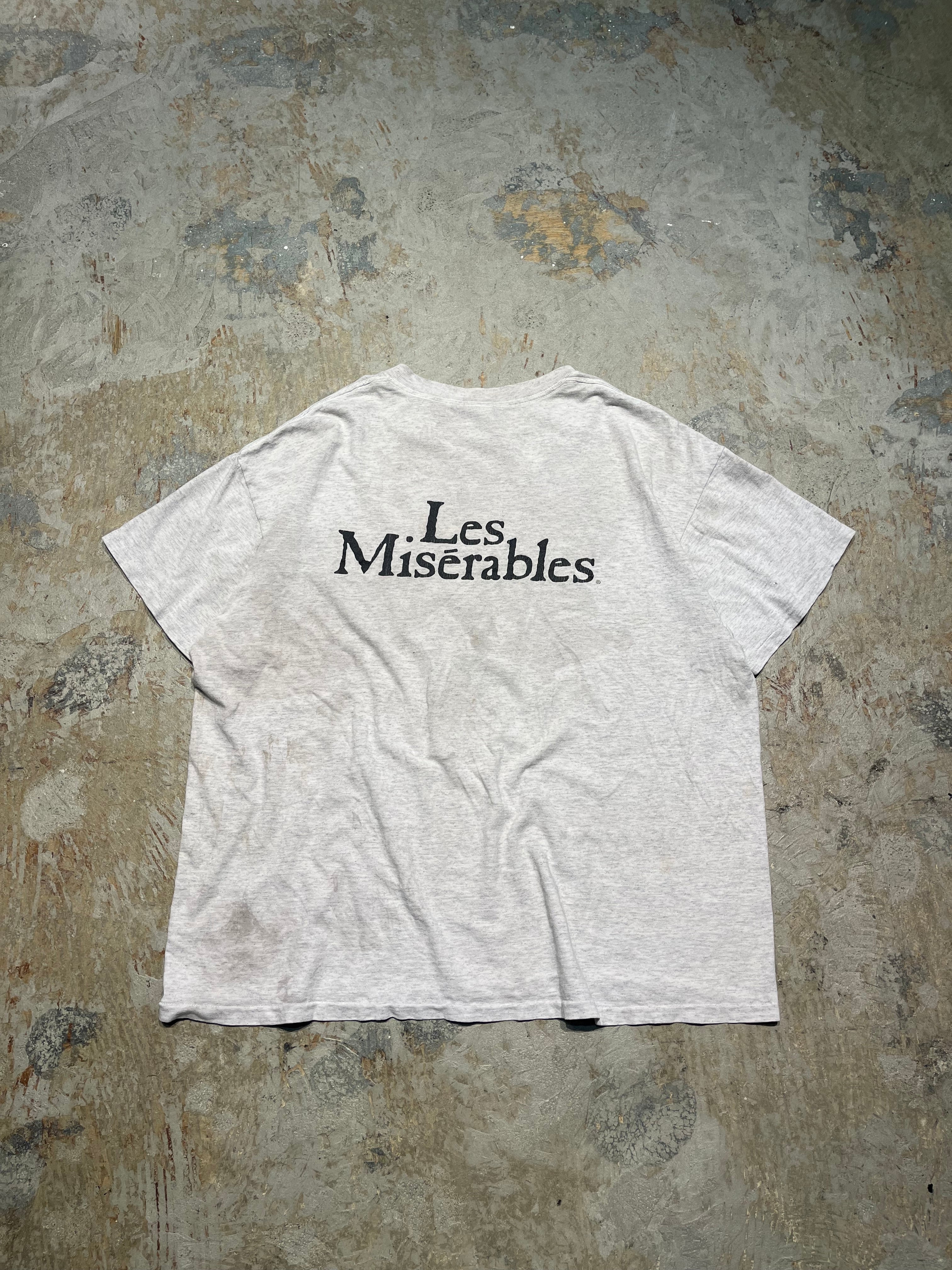 希少 Les Miserables Tシャツ レミゼラブル XLサイズ ネイビー