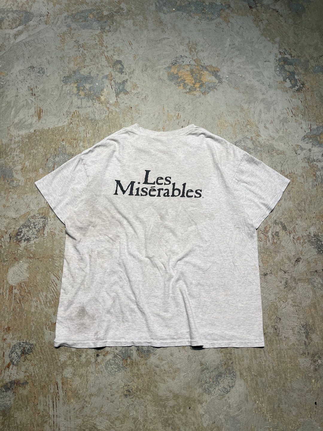 #MA109 古着 USA製 86s Les Miserables/レミゼラブル/ヴィンテージ シングルステッチ Tシャツ/サイズXL