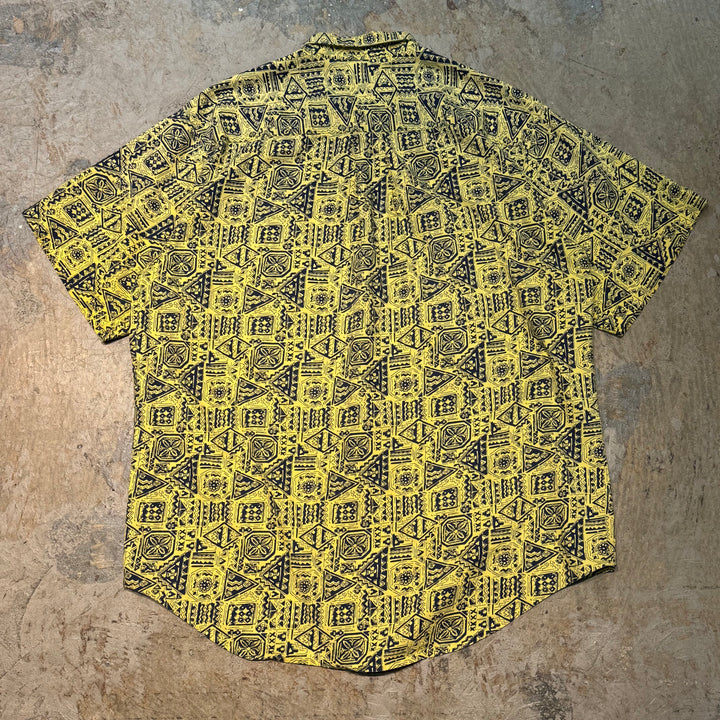 古着 90's~00's GAP/ ギャップ/ 半袖シャツ/ 総柄/ サイズXL