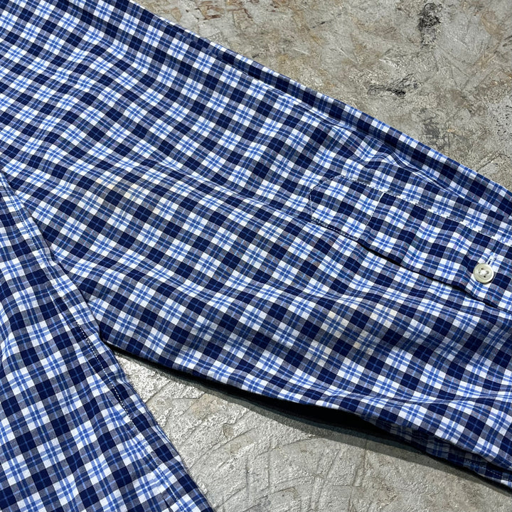 #4420 古着 Ralph Lauren/ラルフローレン/Long Sleeve Button Down Shirt/長袖ボタンダウンシャツ/チェック柄/SLIM FIT/サイズXXL