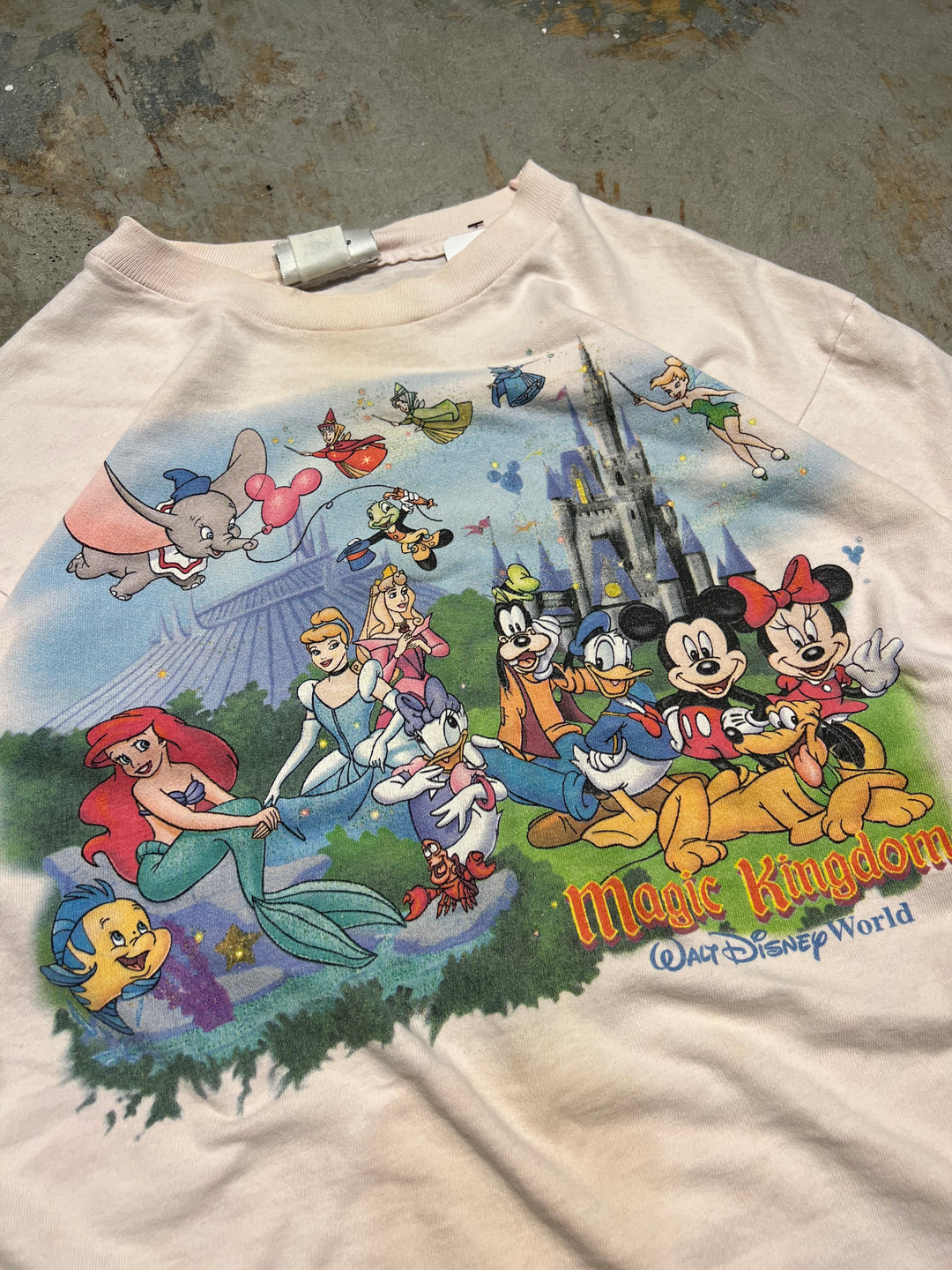 古着 ディズニーランド/ヴィンテージ シングルステッチ プリントTシャツ/サイズS-M相当