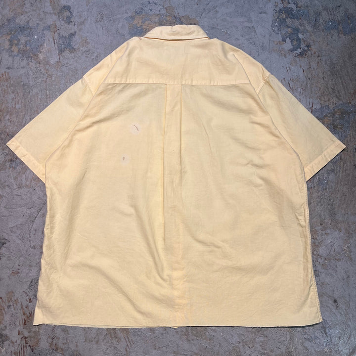 Used clothing 70's~80's L.L.Bean/ L.Bean/ Button-down short-sleeved shirt/ Size L