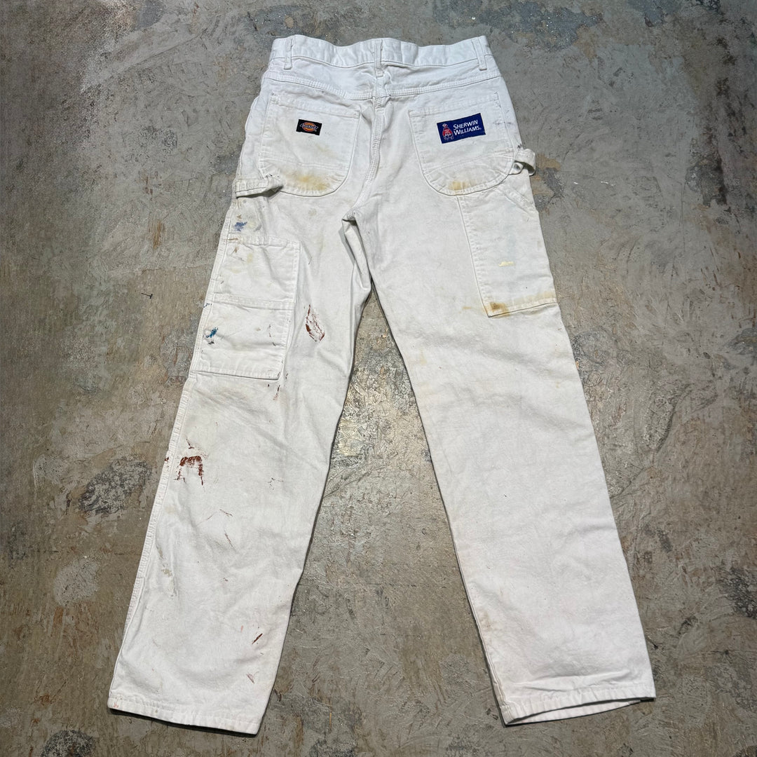 古着 Dickies×SHERWIN WILLIAMS/ディッキーズ× シャーウィン・ウィリアムズ/ ペインターパンツ / 企業ロゴ/ 実寸サイズ30×30