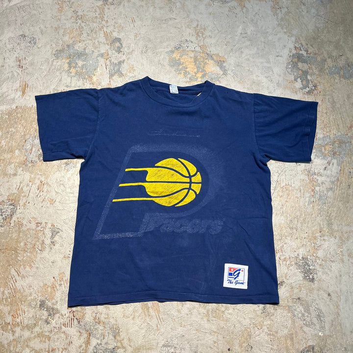 古着 USA製 90's NBA / インディアナ･ペイサーズ / ヴィンテージ シングルステッチ プリントTシャツ/サイズM