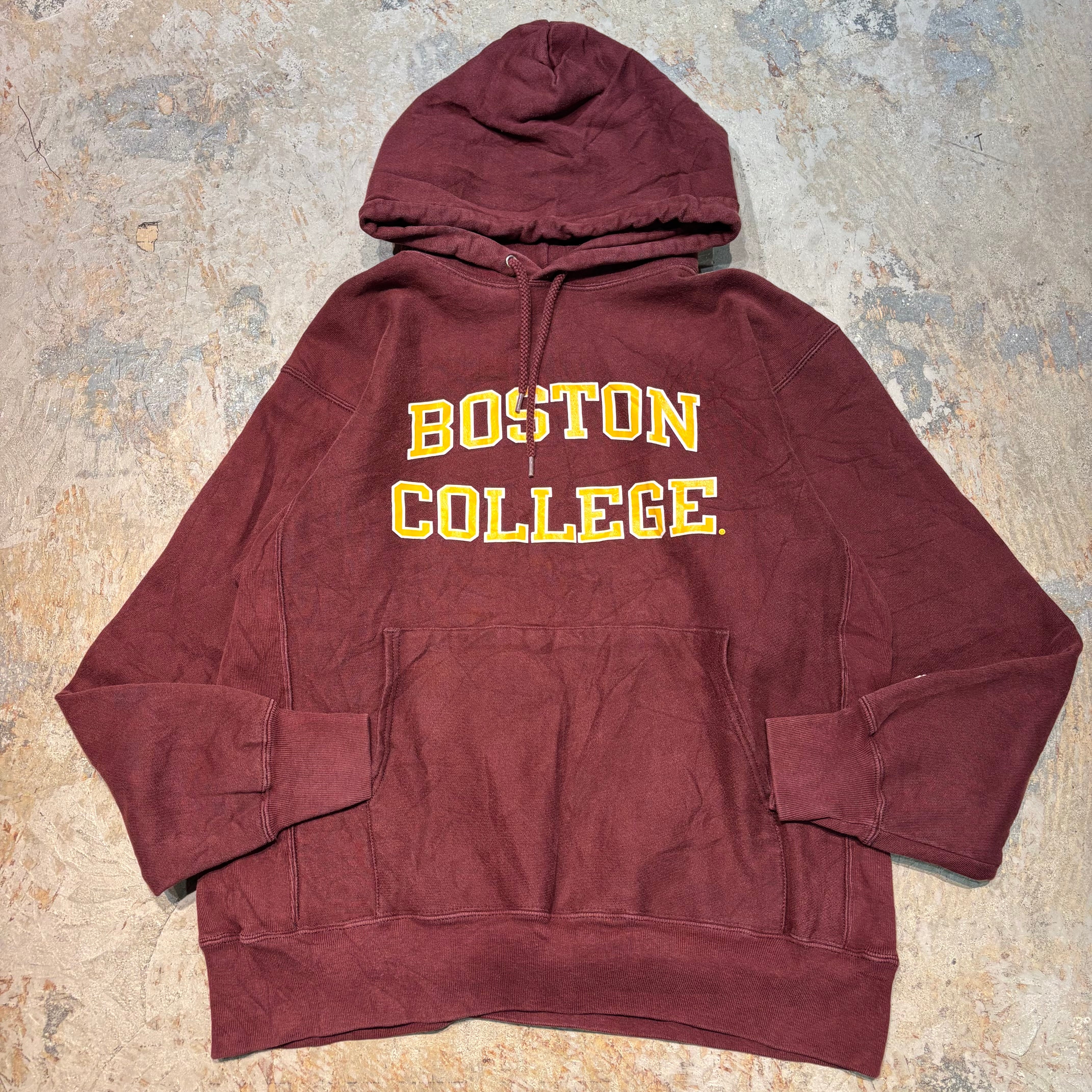 カレッジプリント パーカー 赤 Lサイズ 古着