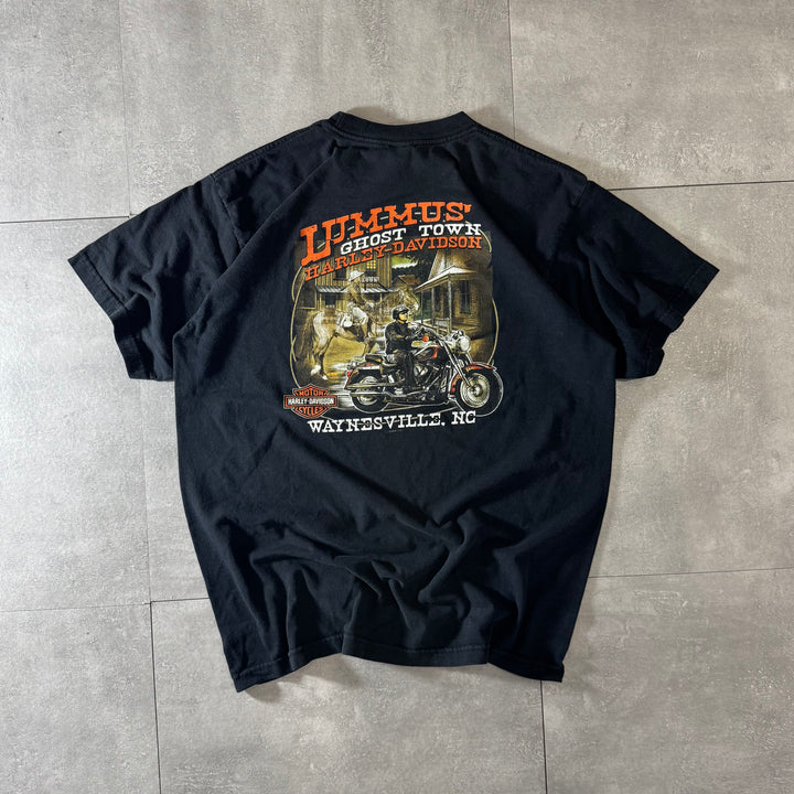 古着 USA製 Harley-Davidson ハーレーダビッドソン プリントTシャツ サイズXL