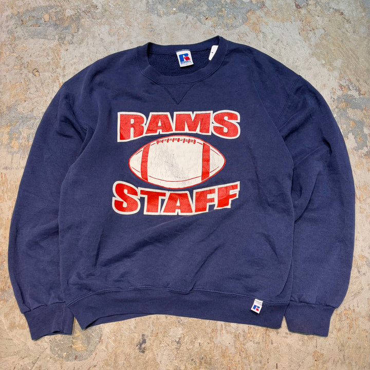 古着 90's~ RUSSELL ATHLETIC/ラッセルアスレチック/RAMS STAFF/クルーネックスウェット/サイズM