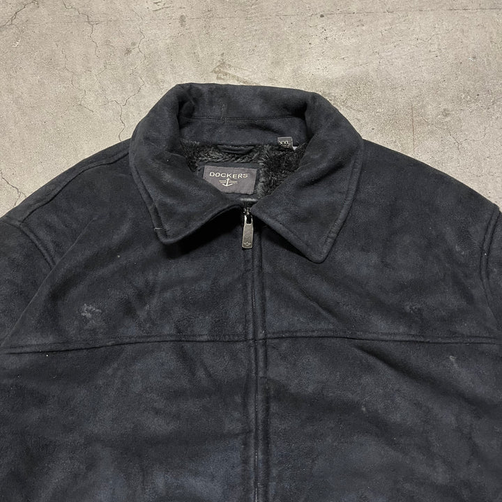 #3125 古着 DOCKERS/ドッカーズ/Zip Up Shearling Jacket/ジップアップシアリングジャケット/サイズXXL