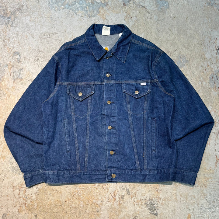 旧衣USA制80's~ carhartt/汽车心/牛仔夹克/牛仔裤/尺寸XL相当